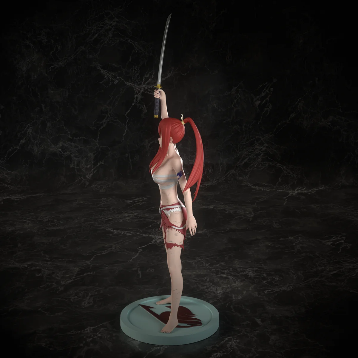 Erza Scarlet | Fan Art | 3D Printed Resin Model Garage Kit | *Un-Painted* | Inari Figure 6