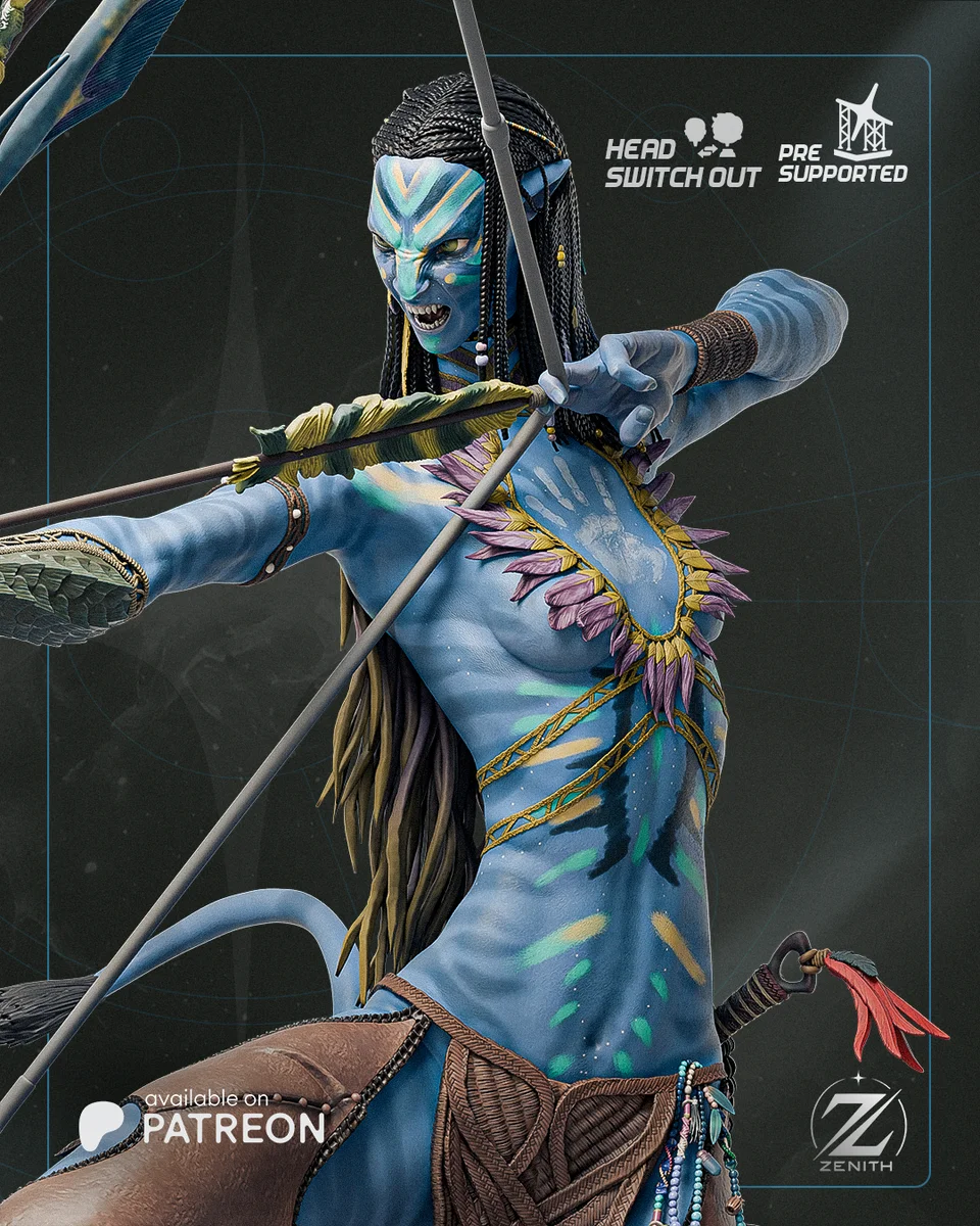 Neytiri | Fan Art | 3D Printed Resin Model Garage Kit | *Un-Painted* | Zenith Studios