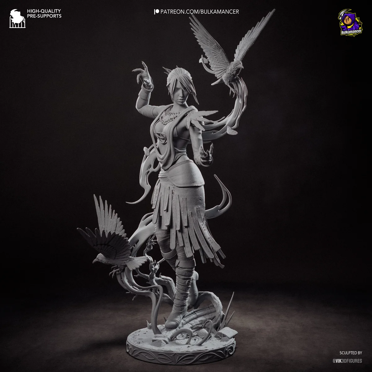 Morrigan | Fan Art | 3D Printed Resin Model Garage Kit | *Un-Painted* | Bulkamancer 14