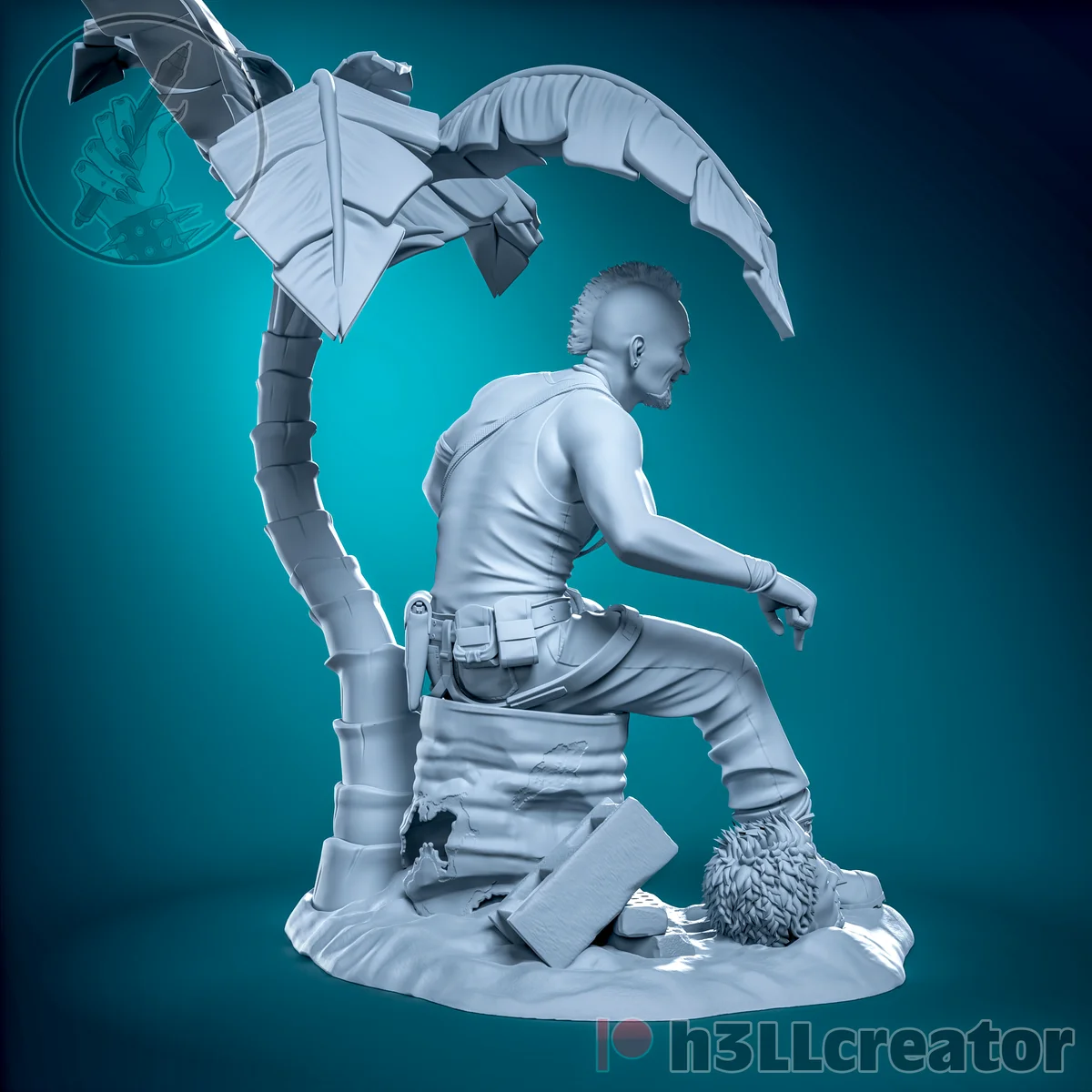 Vaas | Fan Art | 3D Printed Resin Model Garage Kit | *Un-Painted* | H3LL Creator 7