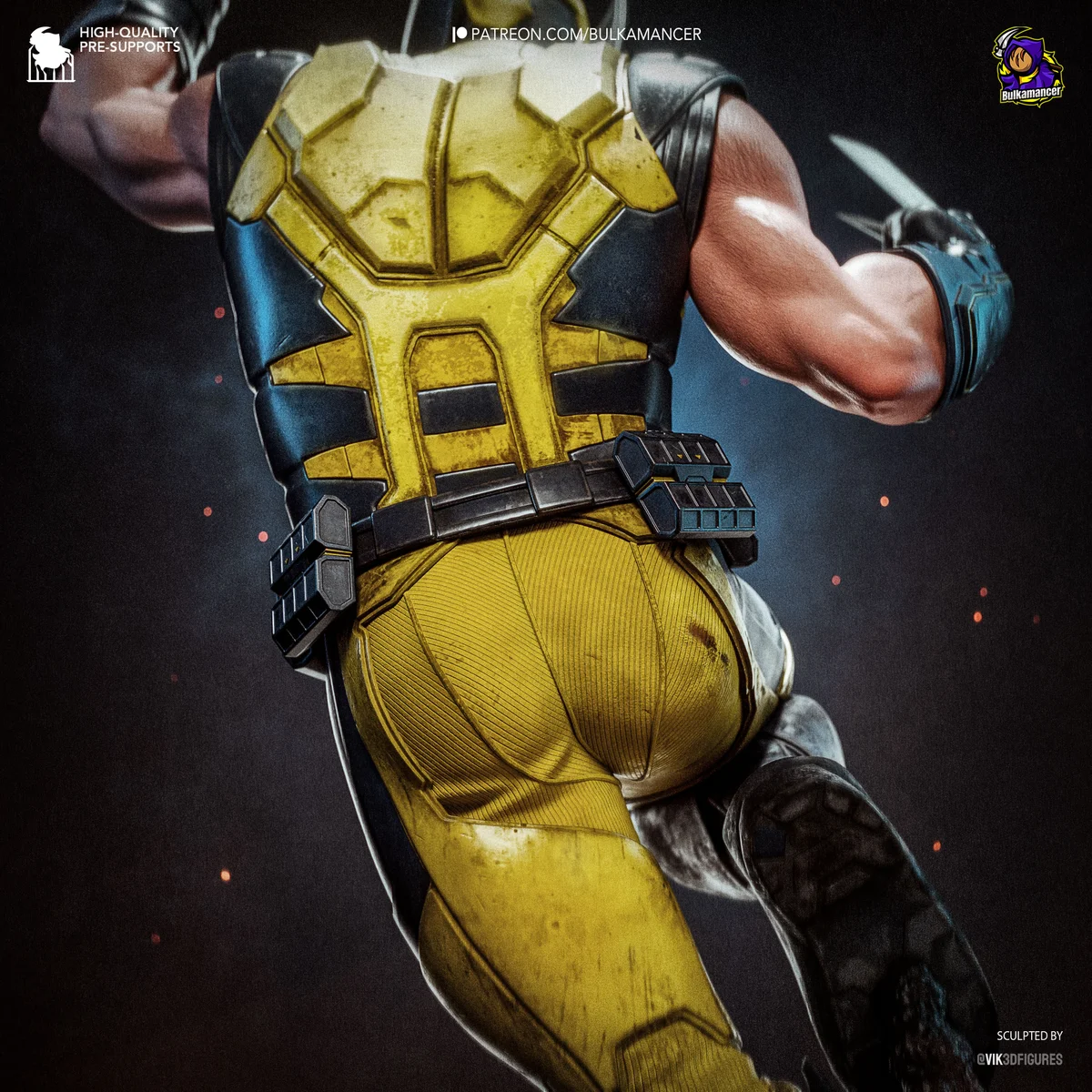 Wolverine | Fan Art | 3D Printed Resin Model Garage Kit | *Un-Painted* | Bulkamancer 3