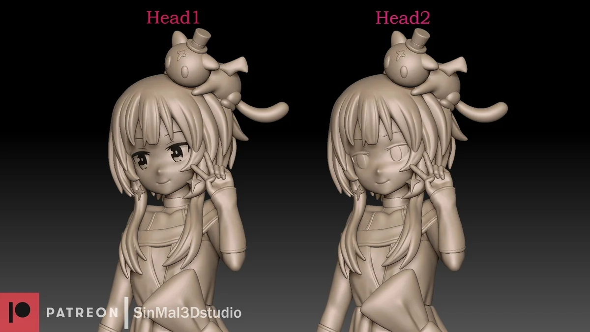 Megumin | Fan Art | 3D Printed Resin Model Garage Kit | *Un-Painted* | Sin3Dstudio 6