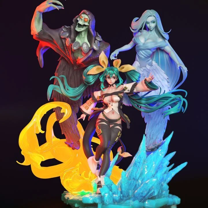 Dizzy | Fan Art | 3D Printed Resin Model Garage Kit | *Un-Painted* | Chuya Factory 3