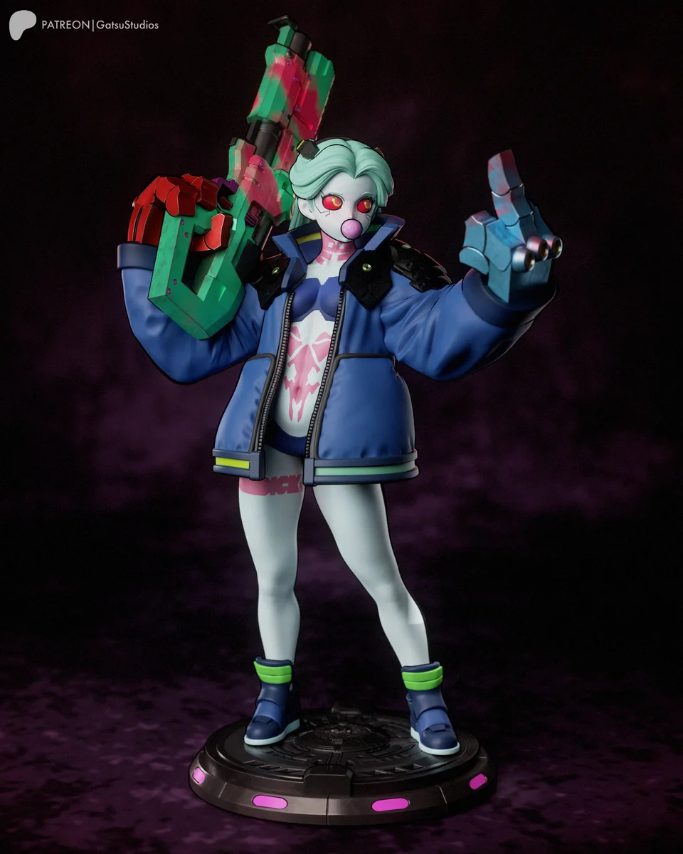 Rebecca | Fan Art | 3D Printed Resin Model Garage Kit | *Un-Painted* | Gatsu Studios 6