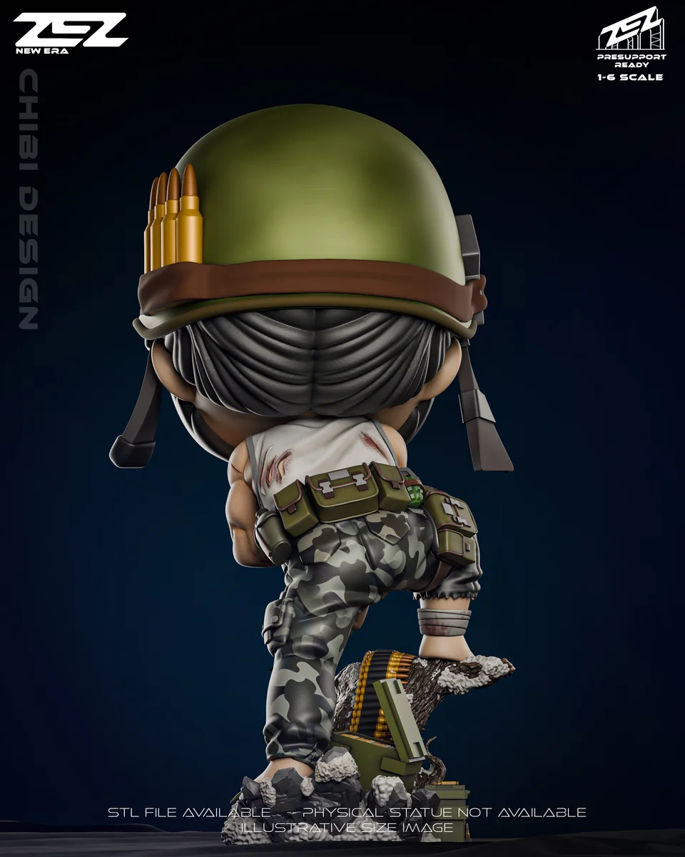 Chibi Wolverine | Fan Art | 3D Printed Resin Model Garage Kit | *Un-Painted* | ZEZ Studio 4