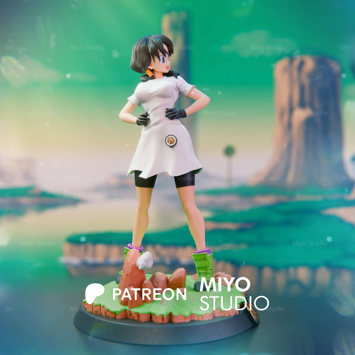 Videl | Fan Art | 3D Printed Resin Model Garage Kit | *Un-Painted* | MiyoStudio 4