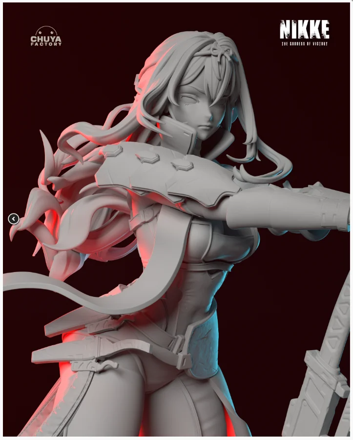 Scarlet | Fan Art | 3D Printed Resin Model Garage Kit | *Un-Painted* | Chuya Factory 8