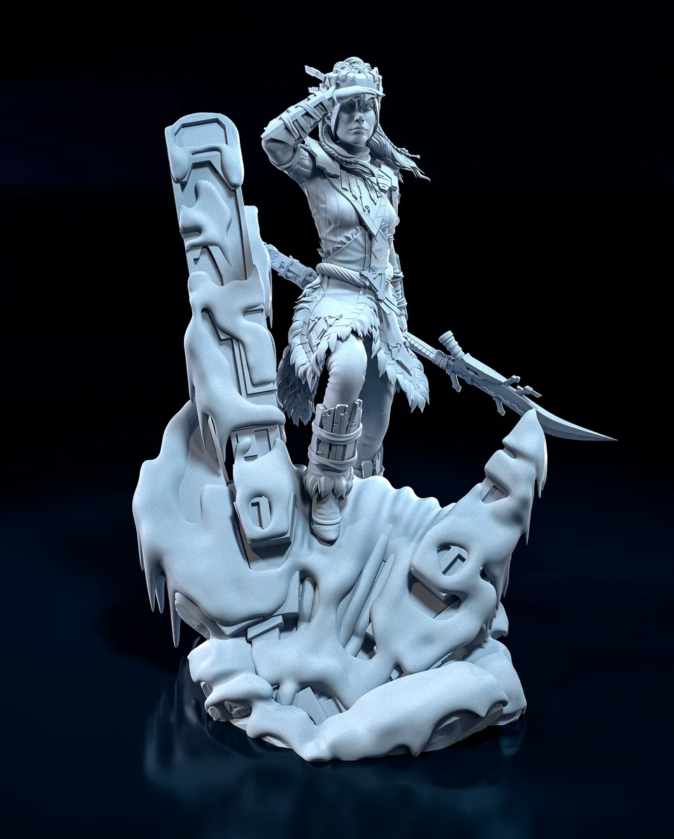 Aloy | Fan Art | 3D Printed Resin Model Garage Kit | *Un-Painted* | H3LL Creator 4