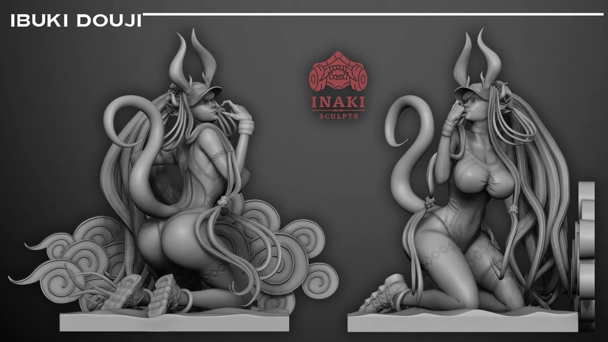 Ibuki Douji | Fan Art | 3D Printed Resin Model Garage Kit | *Un-Painted* | Inaki Sculpts 5