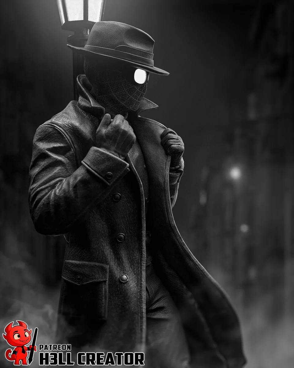 Spider Noir | Fan Art | 3D Printed Resin Model Garage Kit | *Un-Painted* | H3LL Creator 4