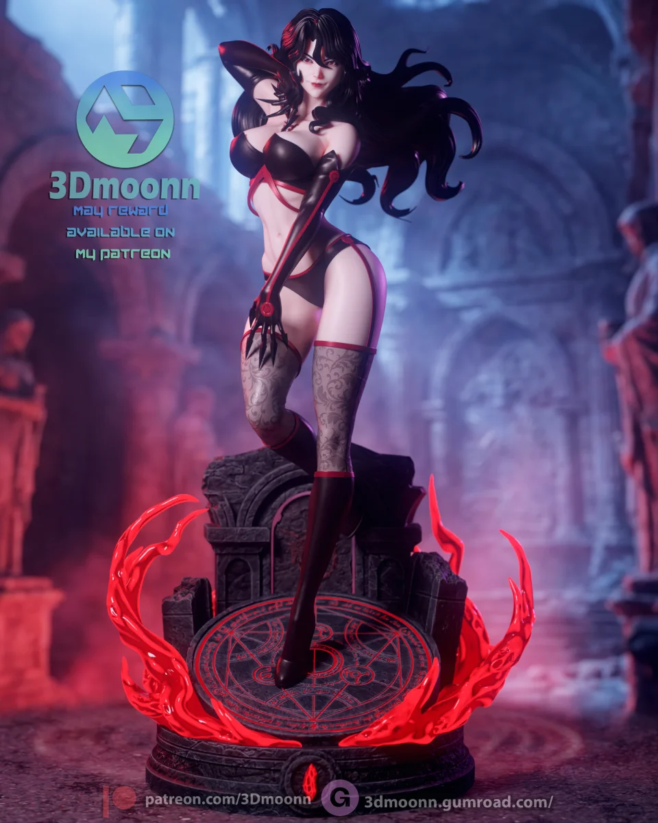 Lust | Fan Art | 3D Printed Resin Model Garage Kit | *Un-Painted* | 3DMoon 3