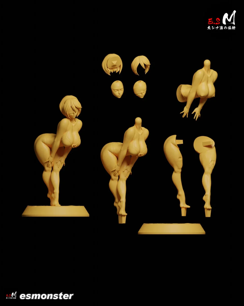 2B (Pose 2) | Fan Art | 3D Printed Resin Model Garage Kit | *Un-Painted* | ES Monster 10