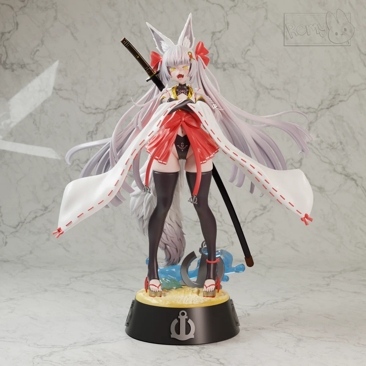 Asanagi | Fan Art | 3D Printed Resin Model Garage Kit | *Un-Painted* | Remy Sculpts