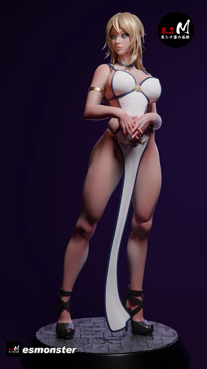 Sword Maiden | Fan Art | 3D Printed Resin Model Garage Kit | *Un-Painted* | ES Monster 3