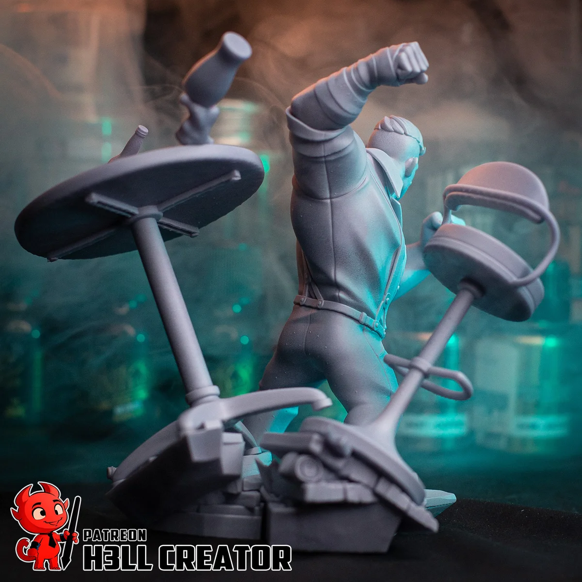 Punch Up | Fan Art | 3D Printed Resin Model Garage Kit | *Un-Painted* | H3LL Creator 12