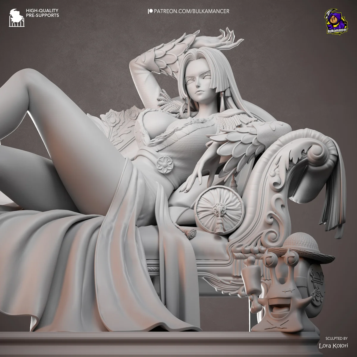 Boa Hancock | Fan Art | 3D Printed Resin Model Garage Kit | *Un-Painted* | Bulkamancer 16