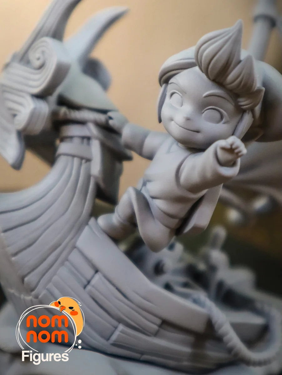 Chibi Wind Waker Link | Fan Art | 3D Printed Resin Model Garage Kit | *Un-Painted* | Nomnom 12