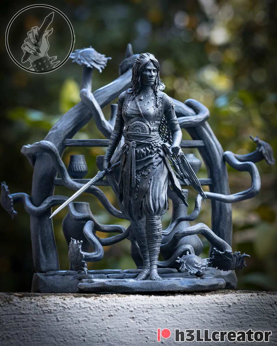 Freya | Fan Art | 3D Printed Resin Model Garage Kit | *Un-Painted* | H3LL Creator 3