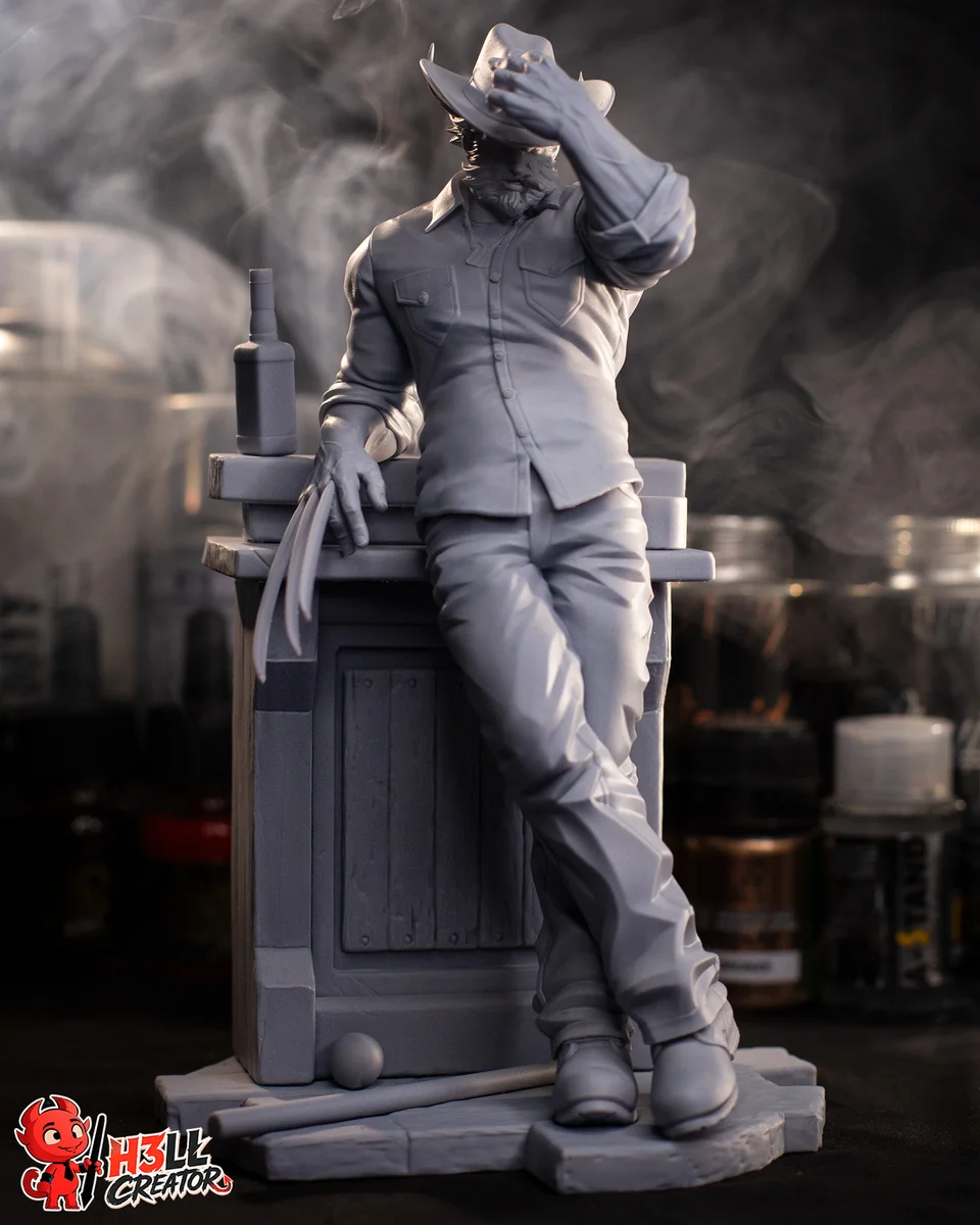 Logan | Fan Art | 3D Printed Resin Model Garage Kit | *Un-Painted* | H3LL Creator 9