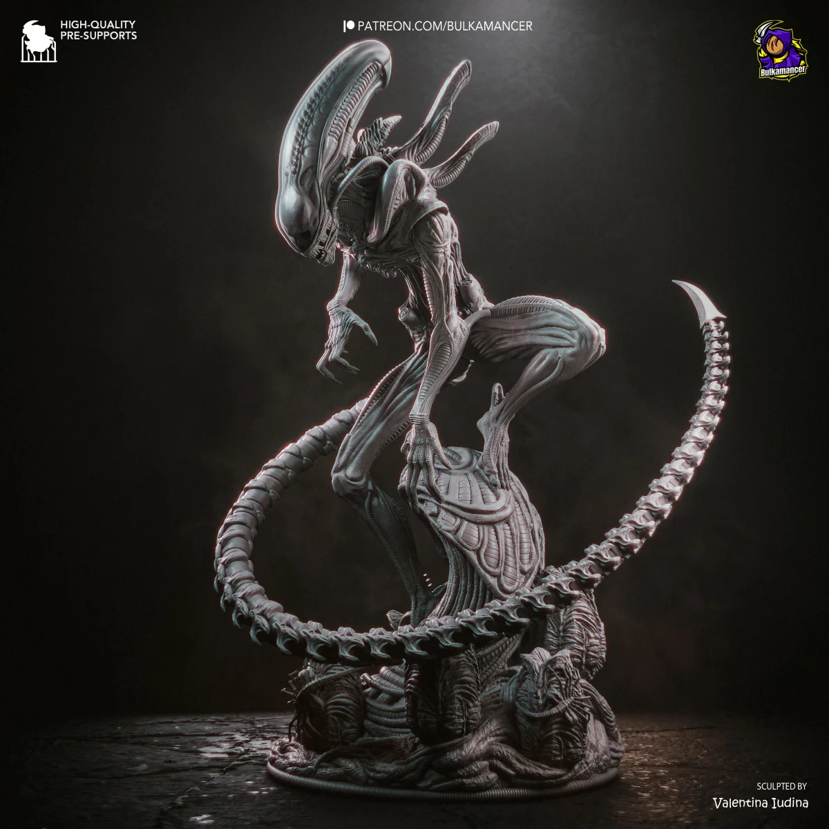 Xenomorph | Fan Art | 3D Printed Resin Model Garage Kit | *Un-Painted* | Bulkamancer 6