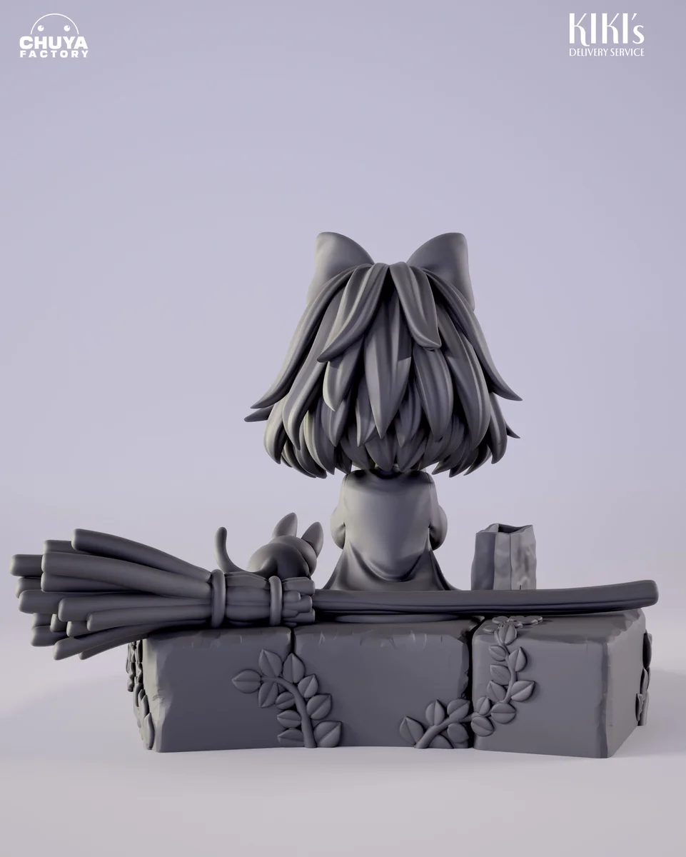 Chibi Kiki | Fan Art | 3D Printed Resin Model Garage Kit | *Un-Painted* | Chuya Factory 9
