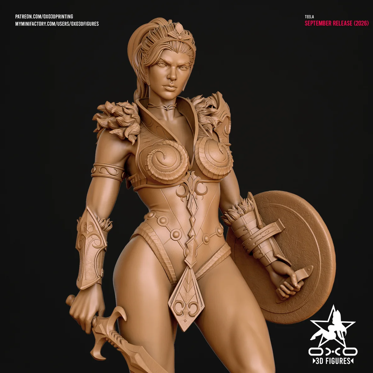 Teela | Fan Art | 3D Printed Resin Model Garage Kit | *Un-Painted* | OXO3D 6