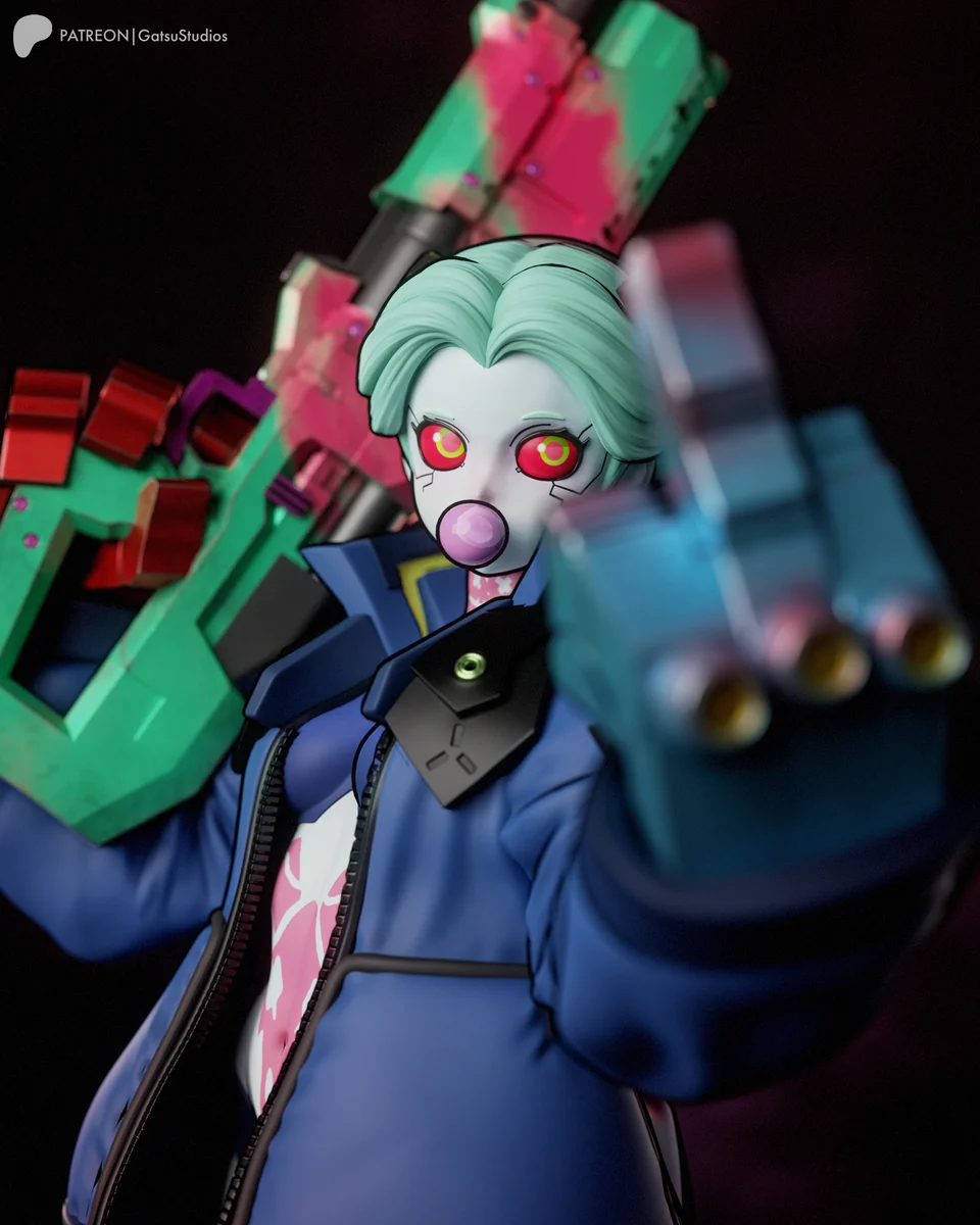 Rebecca | Fan Art | 3D Printed Resin Model Garage Kit | *Un-Painted* | Gatsu Studios 8