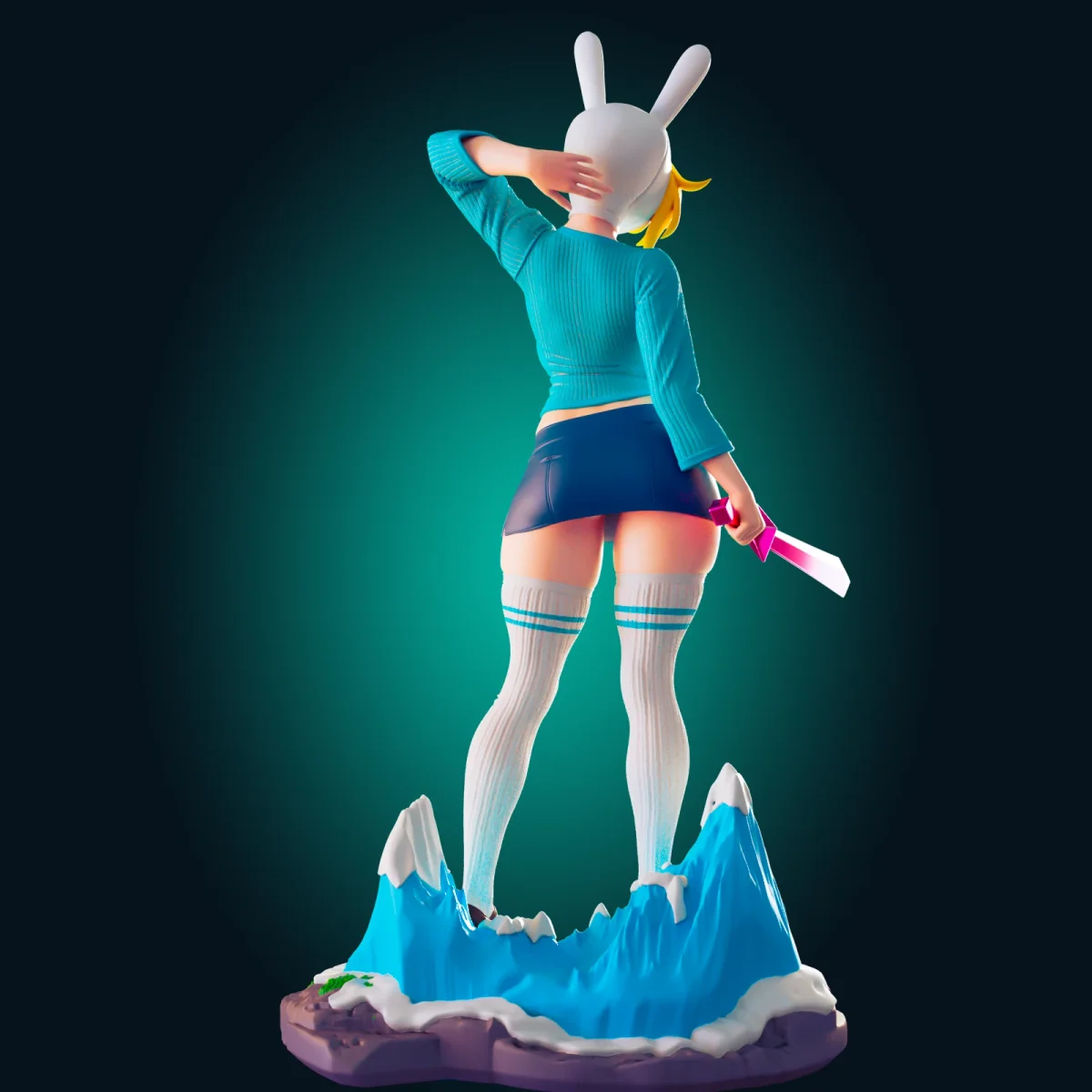 Fionna | Fan Art | 3D Printed Resin Model Garage Kit | *Un-Painted* | Officer Rhu 2