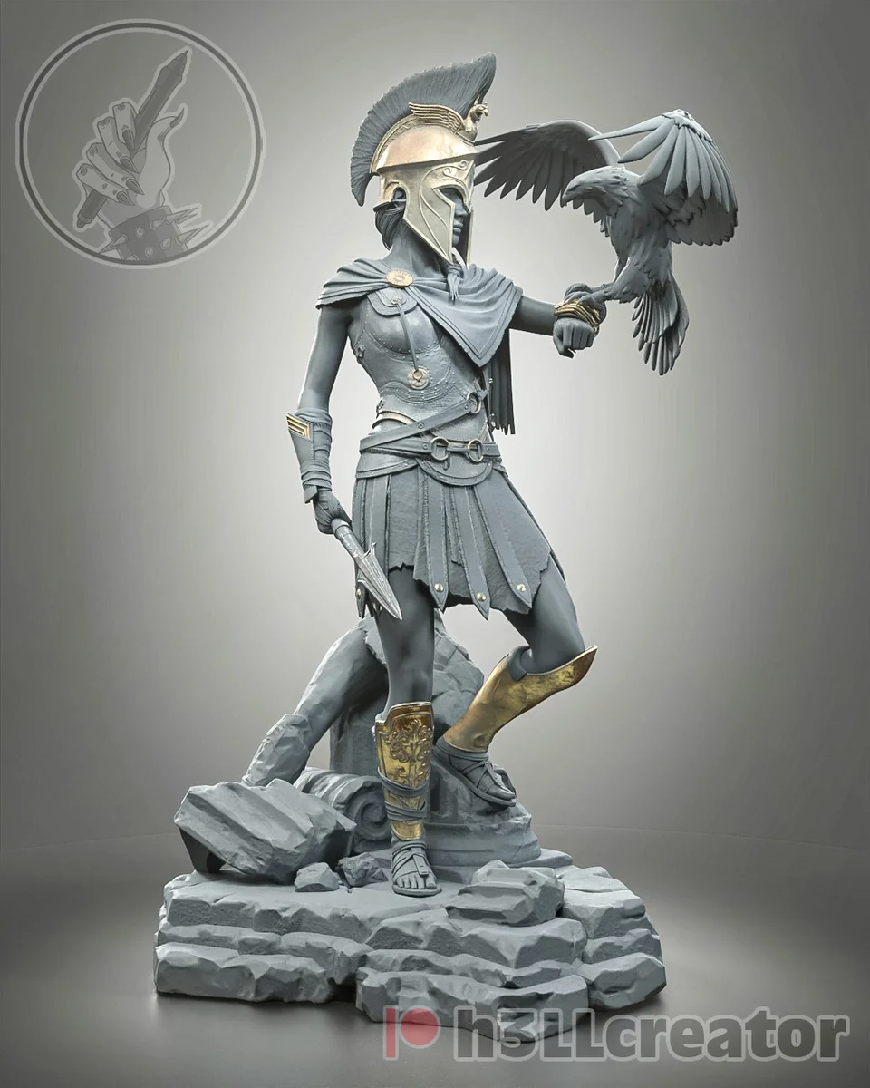 Kassandra | Fan Art | 3D Printed Resin Model Garage Kit | *Un-Painted* | H3LL Creator 4