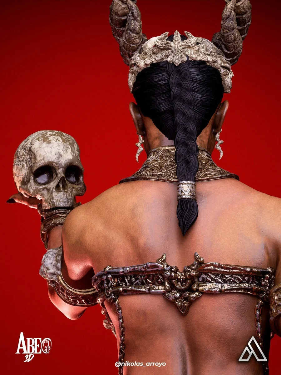 Queen of Damned | Fan Art | 3D Printed Resin Model Garage Kit | *Un-Painted* | Abe3D 13