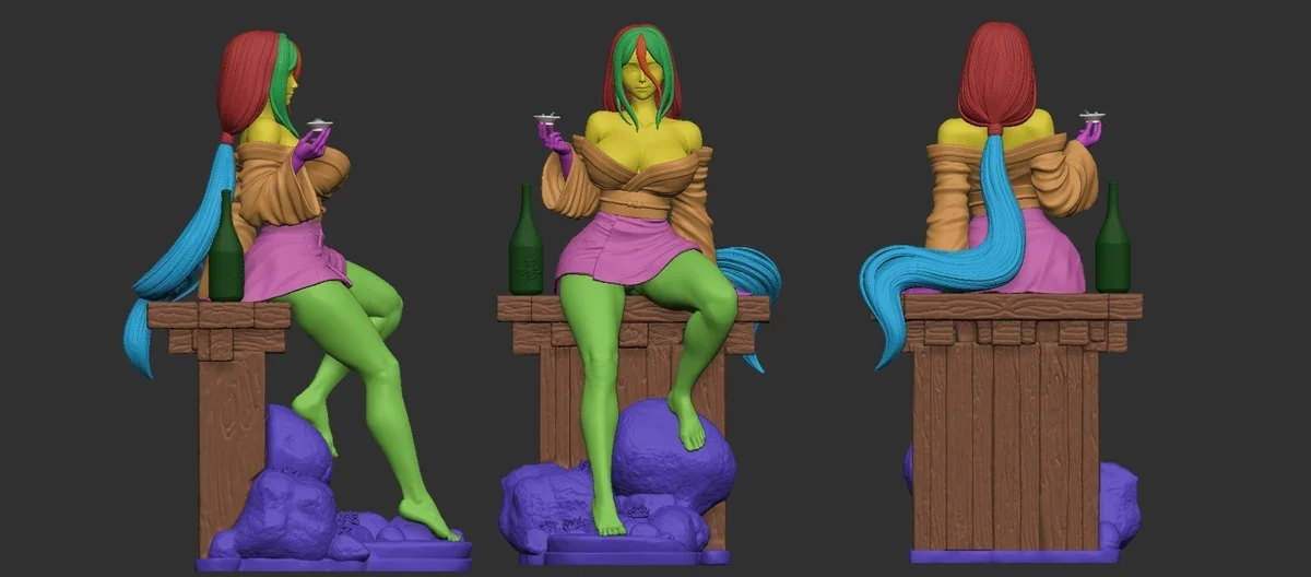 Hanabi | Fan Art | 3D Printed Resin Model Garage Kit | *Un-Painted* | Momoji 12