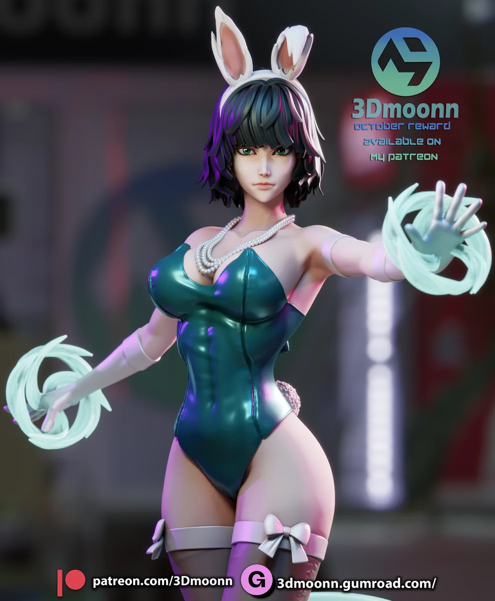 Fubuki | Fan Art | 3D Printed Resin Model Garage Kit | *Un-Painted* | 3DMoonn 11