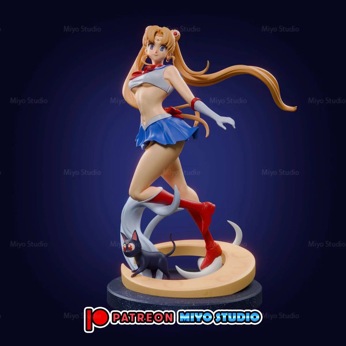 Sailor Moon | Fan Art | 3D Printed Resin Model Garage Kit | *Un-Painted* | MiyoStudio