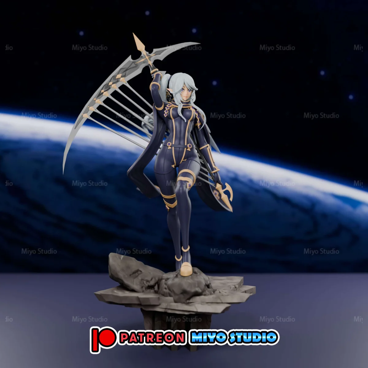 Epsilon | Fan Art | 3D Printed Resin Model Garage Kit | *Un-Painted* | MiyoStudio