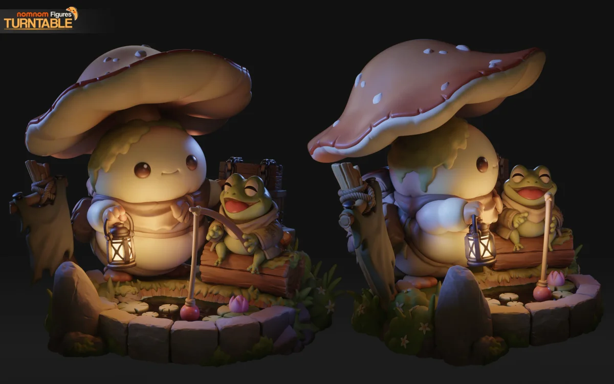 Chibi - A friend by the Water | Fan Art | 3D Printed Resin Model Garage Kit | *Un-Painted* | Nomnom 6