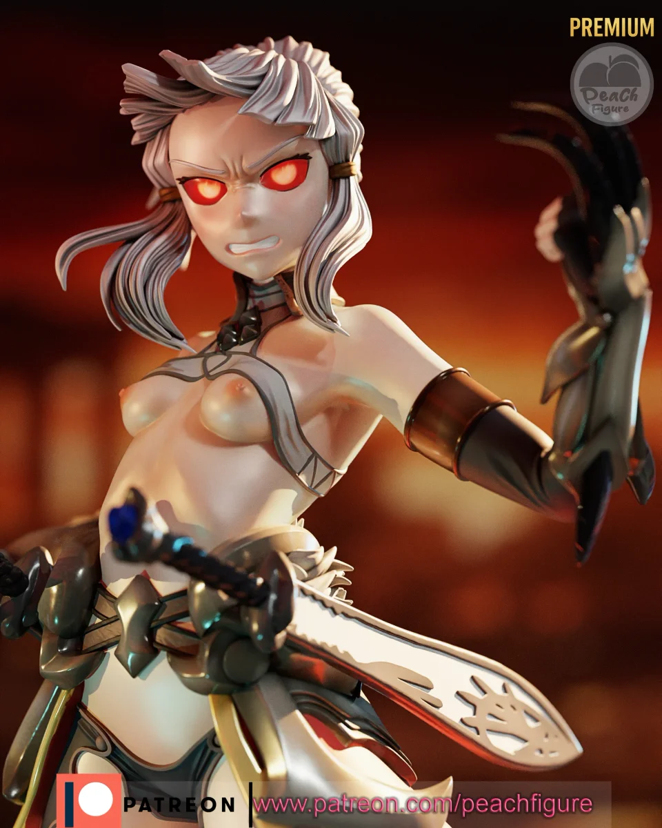 Penthesilea | Fan Art | 3D Printed Resin Model Garage Kit | *Un-Painted* | Peach Figure 7