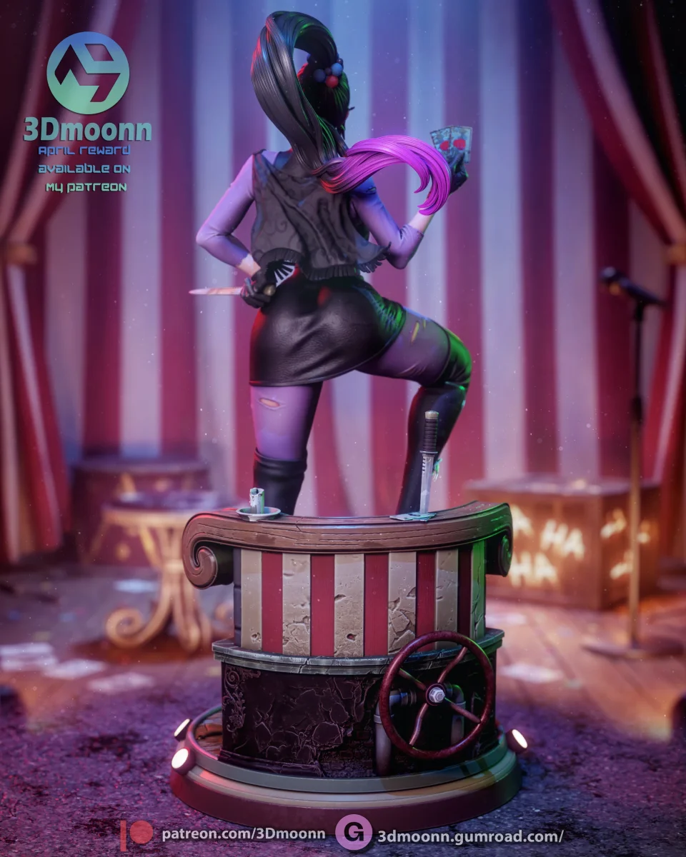 Punchline | Fan Art | 3D Printed Resin Model Garage Kit | *Un-Painted* | 3DMoonn 5