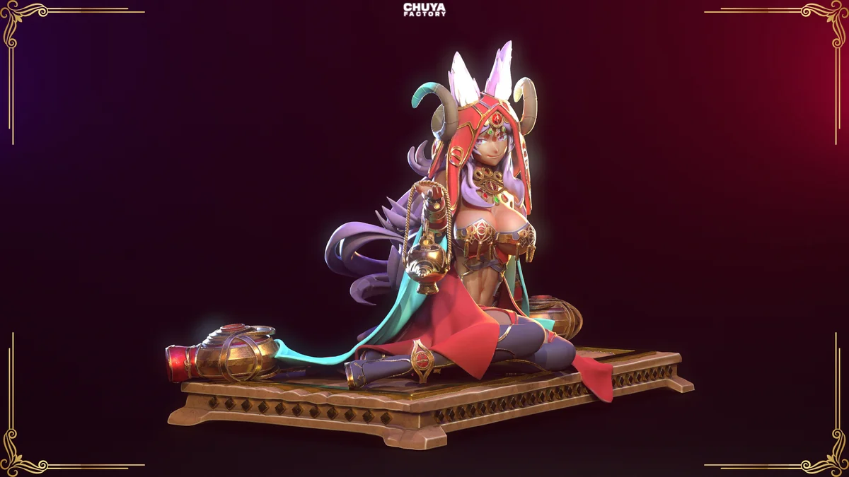 Queen of Sheba | Fan Art | 3D Printed Resin Model Garage Kit | *Un-Painted* | Chuya Factory 5