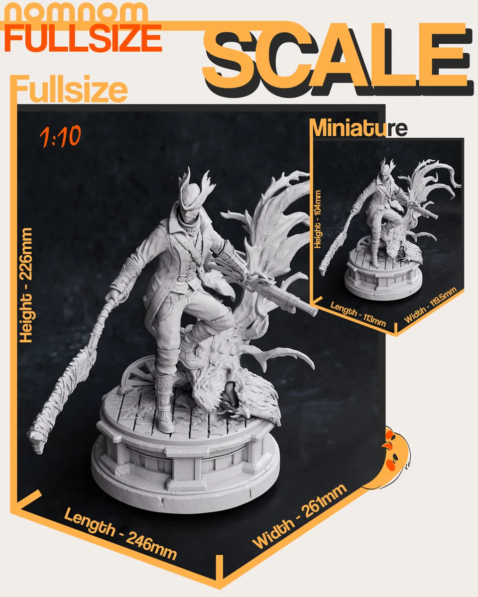 Hunter | Fan Art | 3D Printed Resin Model Garage Kit | *Un-Painted* | Nomnom 6