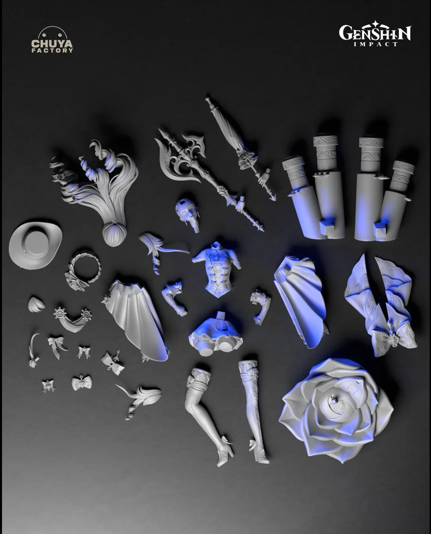 Navia Caspar | Fan Art | 3D Printed Resin Model Garage Kit | *Un-Painted* | Chuya Factory 22