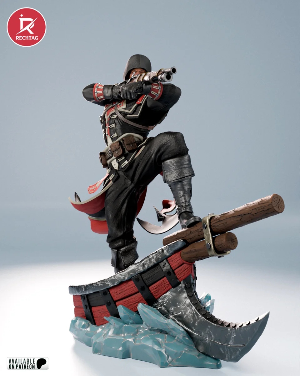 Shay Cormac | Fan Art | 3D Printed Resin Model Garage Kit | *Un-Painted* | Rechtag 3