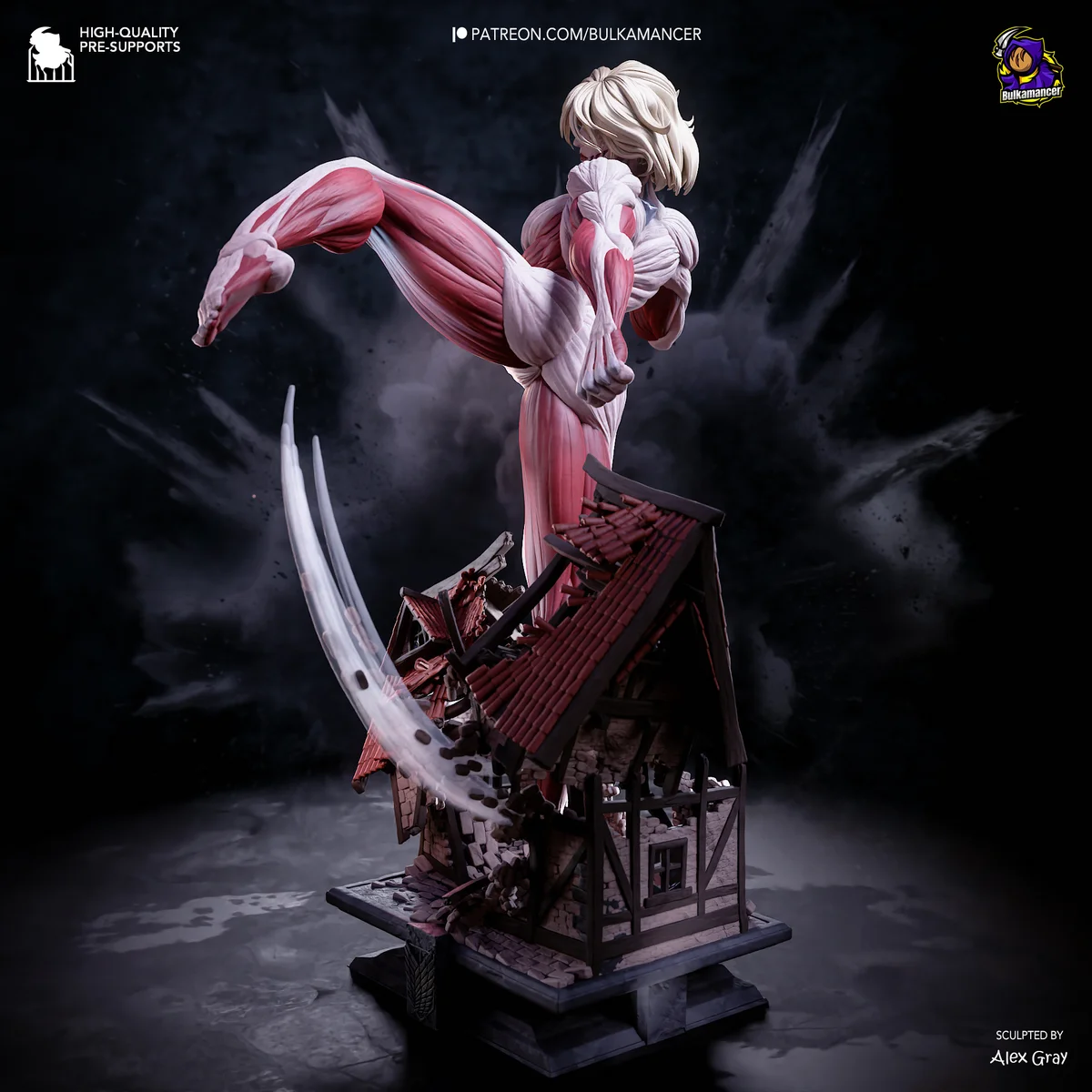 Female Titan | Fan Art | 3D Printed Resin Model Garage Kit | *Un-Painted* | Bulkamancer 5