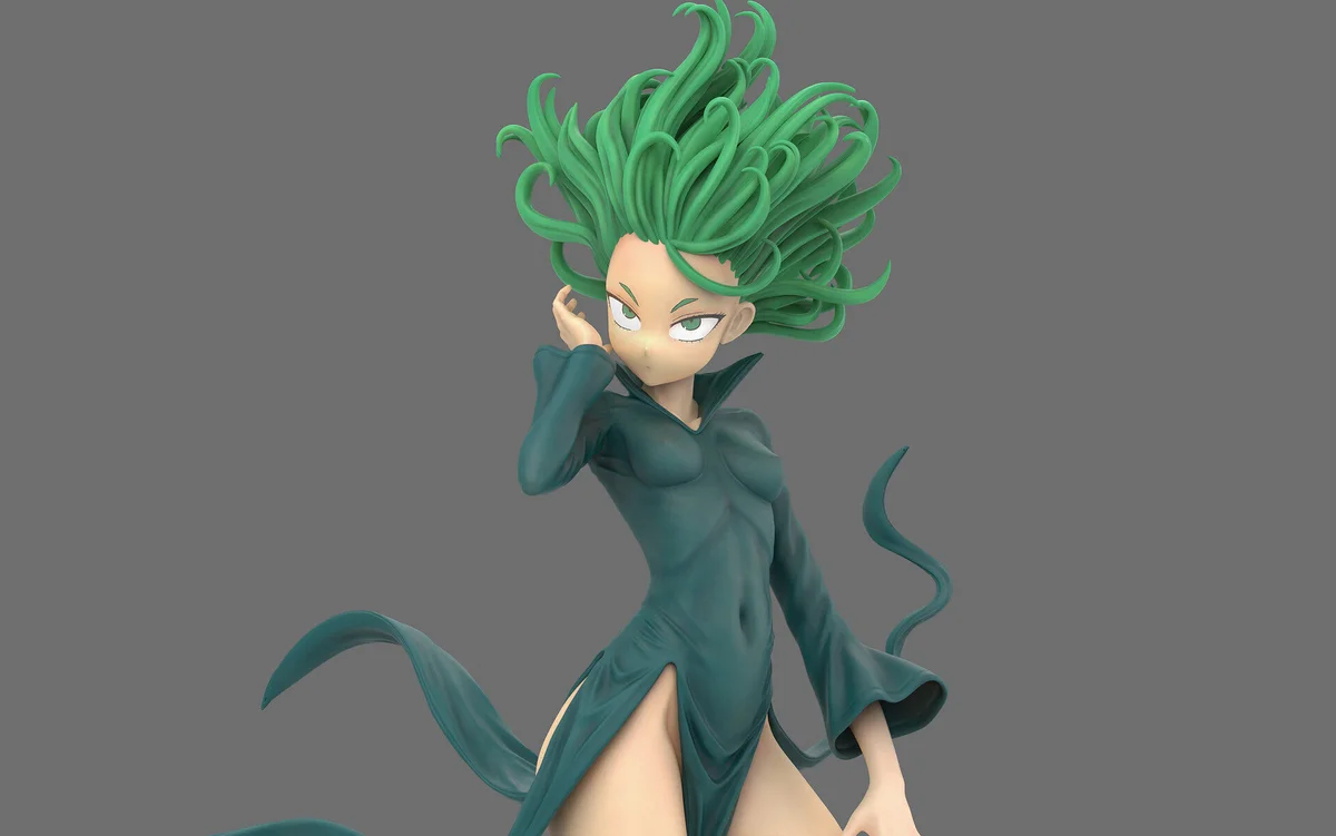 Tatsumaki | Fan Art | 3D Printed Resin Model Garage Kit | *Un-Painted* | Sin3Dstudio