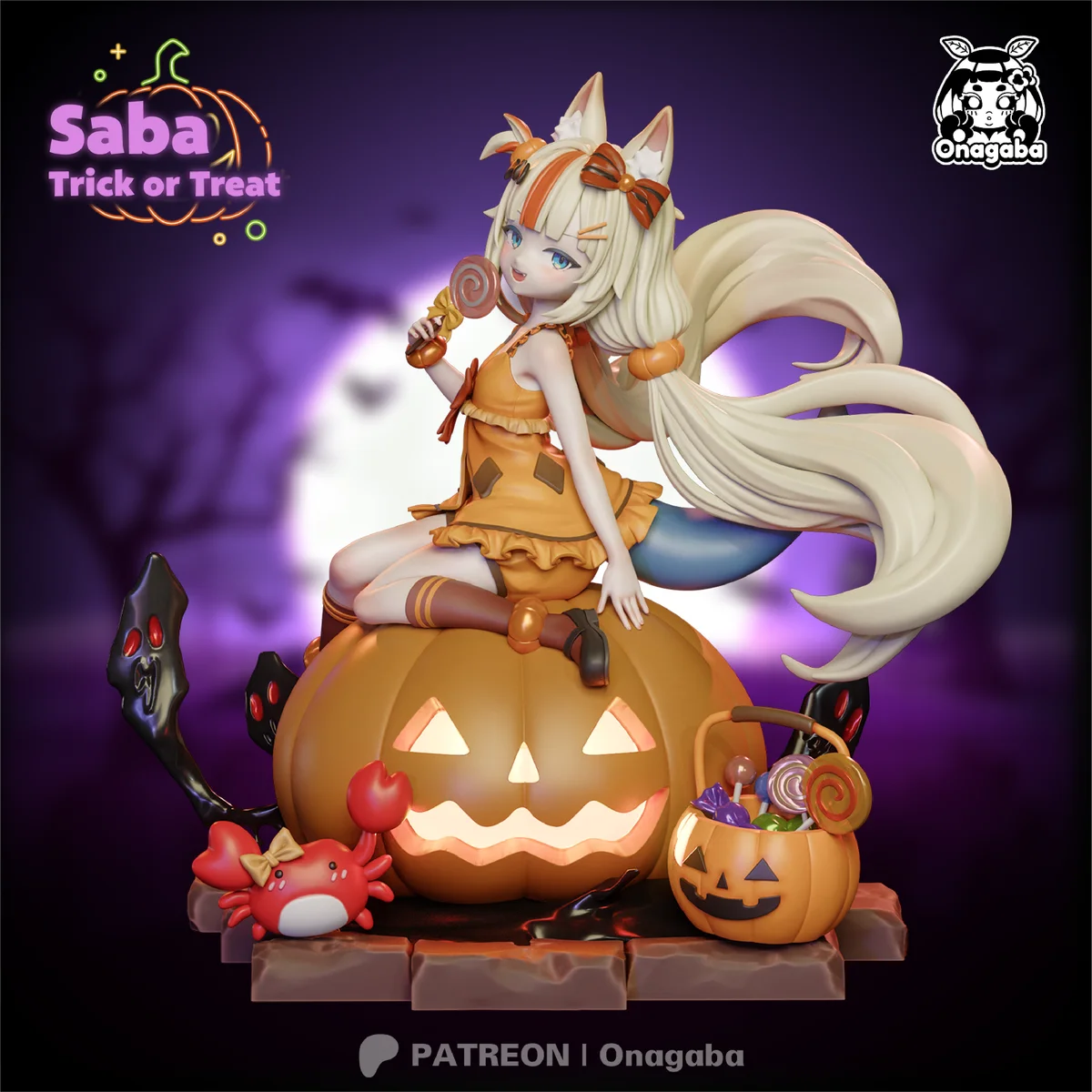 Halloween Saba | Fan Art | 3D Printed Resin Model Garage Kit | *Un-Painted* | ONAGABA 20