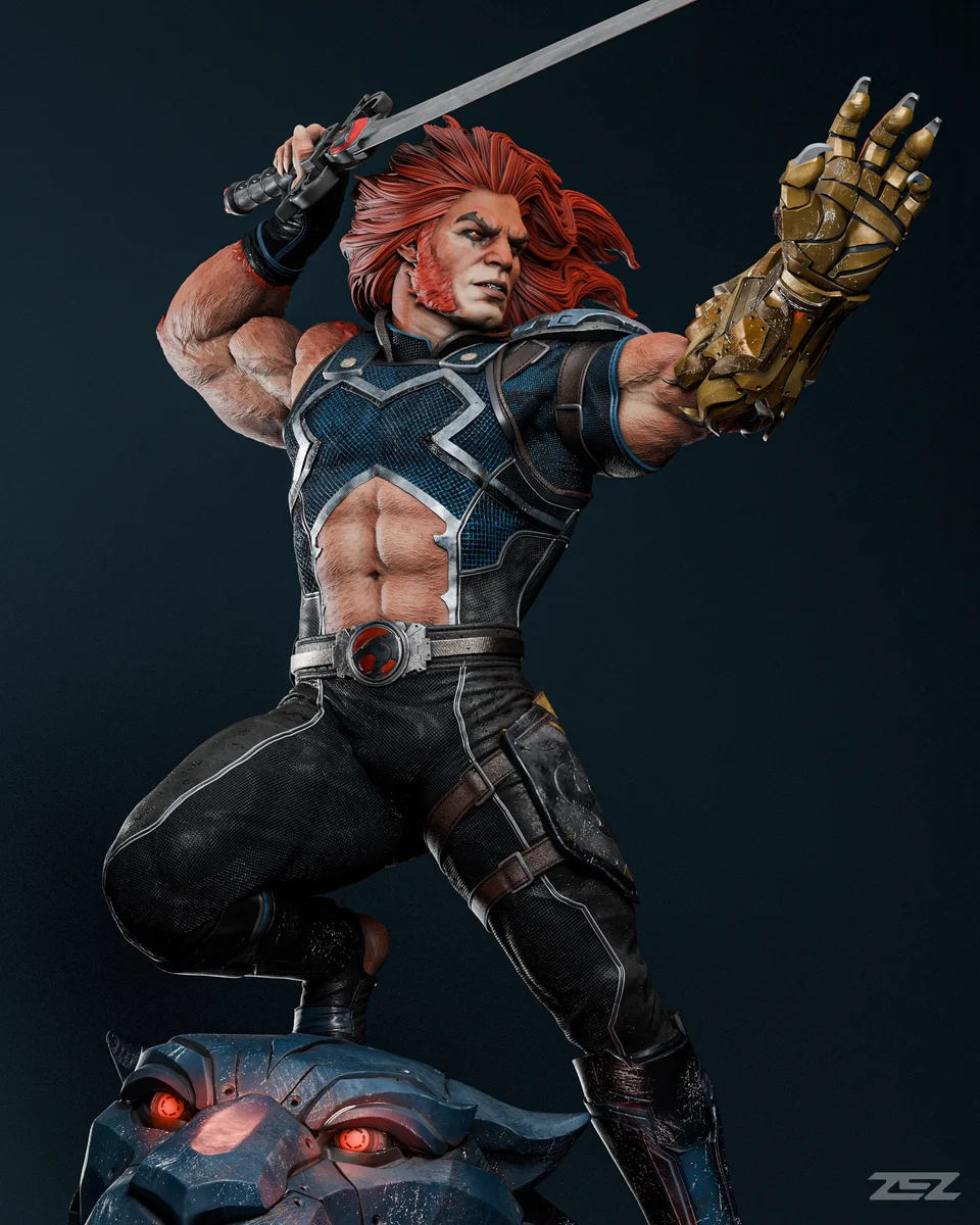 Lion-O | Fan Art | 3D Printed Resin Model Garage Kit | *Un-Painted* | ZEZ Studio 17