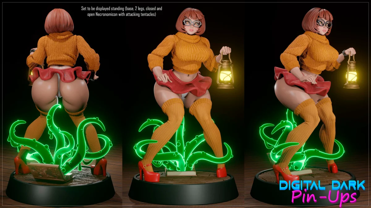 Velma v2 | Fan Art | 3D Printed Resin Model Garage Kit | *Un-Painted* | Digital Dark 3