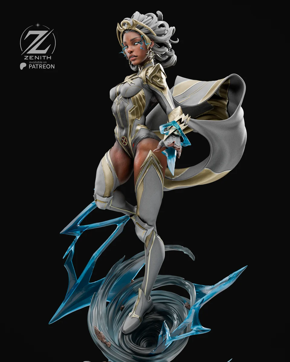 Storm | Fan Art | 3D Printed Resin Model Garage Kit | *Un-Painted* | Zenith Studios 5