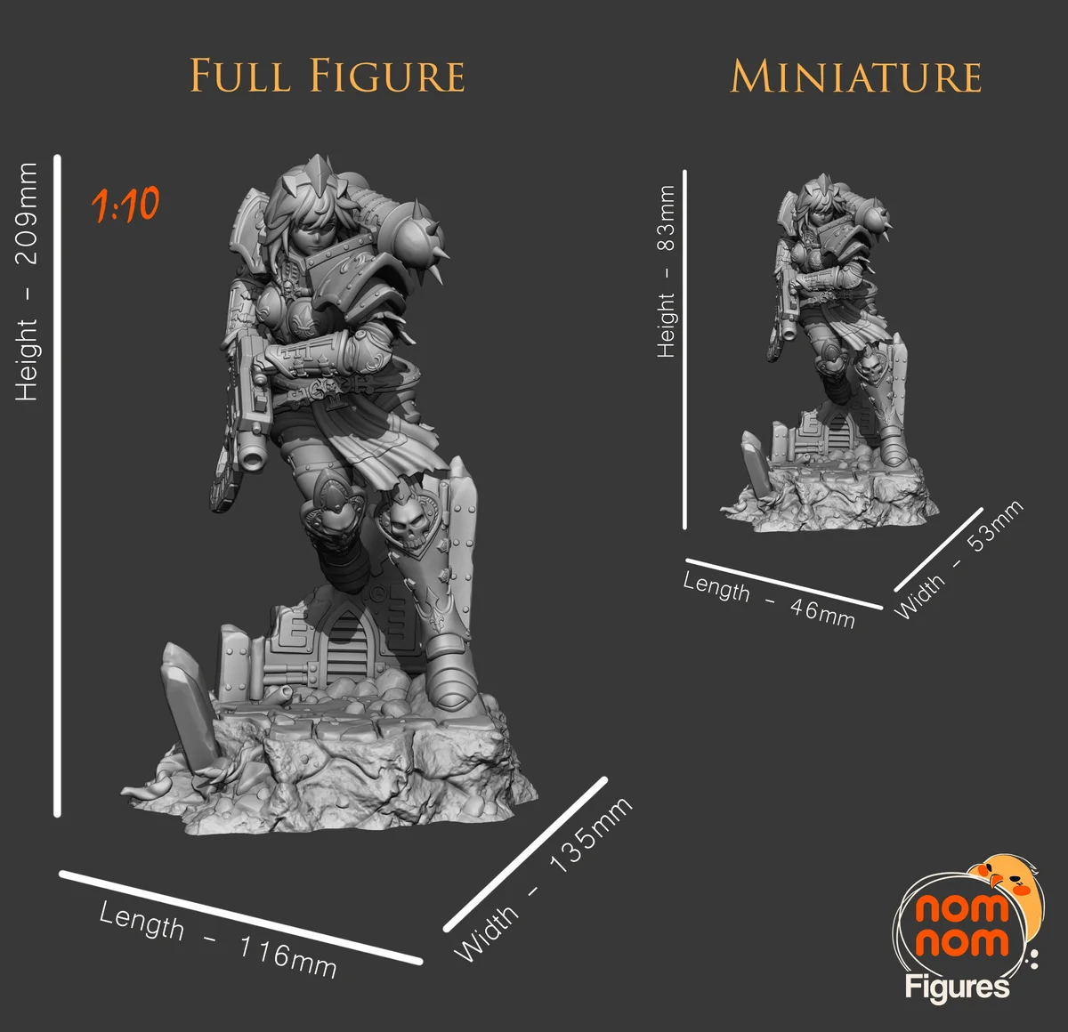 Stronghold Moonlight | Fan Art | 3D Printed Resin Model Garage Kit | *Un-Painted* | Nomnom 5
