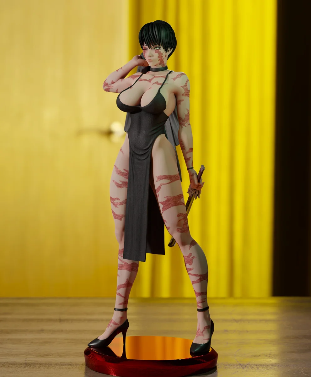 Maki | Fan Art | 3D Printed Resin Model Garage Kit | *Un-Painted* | Momoji 3