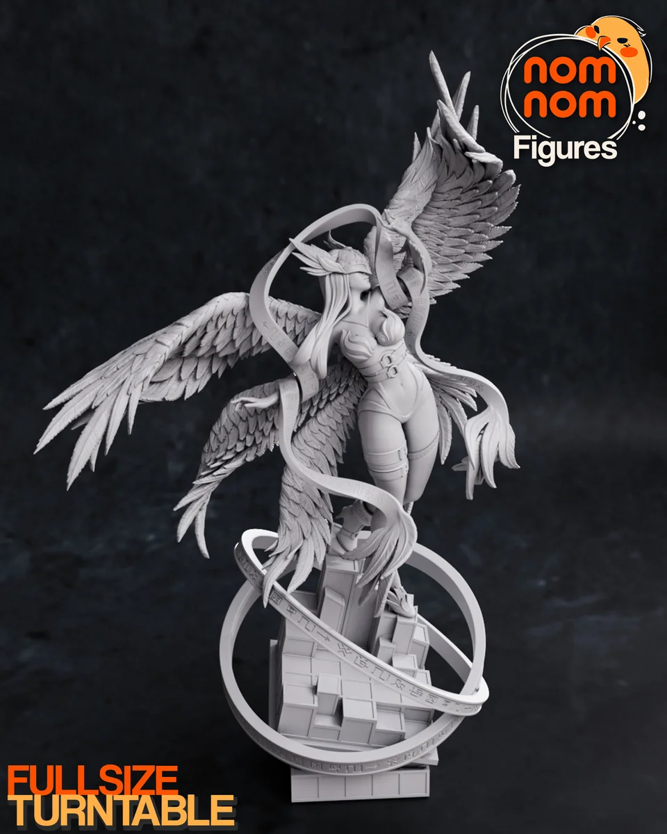 Angewomon | Fan Art | 3D Printed Resin Model Garage Kit | *Un-Painted* | Nomnom 7
